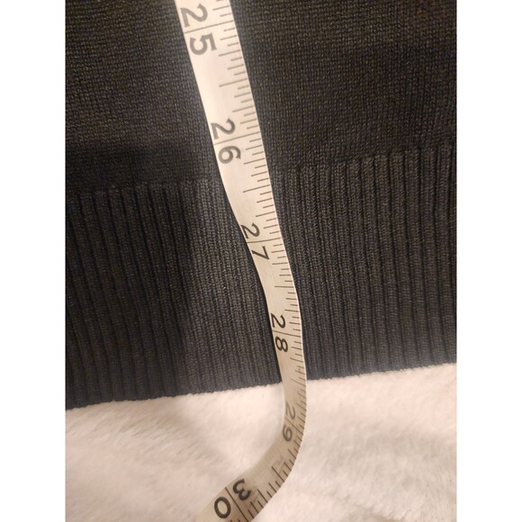 Thomas Sterling Black Polo Cartigan Shirt Sweater Short Sleeve Knit Button Up L - Picture 7 of 7